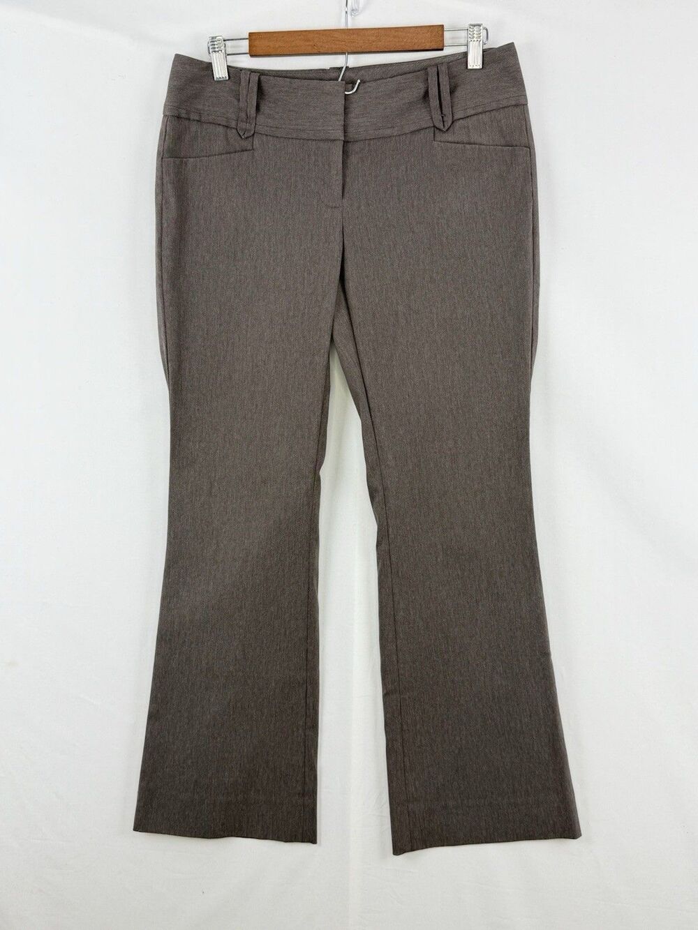 The Limited Exact Stretch Bootcut Pants Brown Heathered Dress Slacks Size 6S